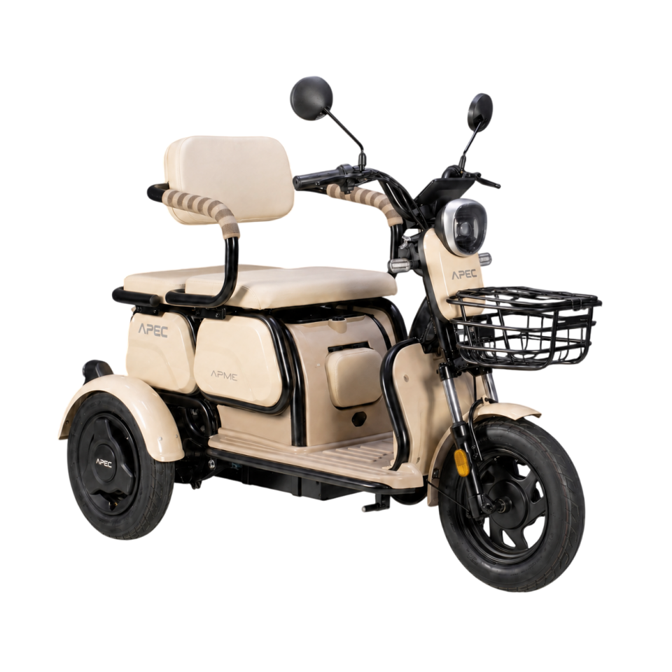 APM2 Elektrikli Motosiklet Krem