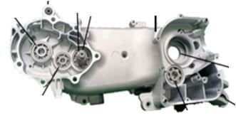 APX7:Engine casing left (200 CC)