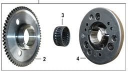 STARTER CLUTCH ASSEMBLY (125 CC SCT)