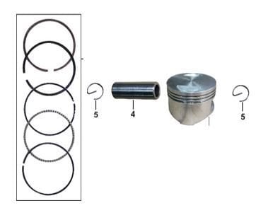 PISTON SET (125 CC SCT)